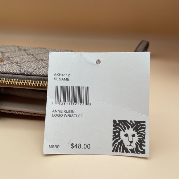 Anne Klein Logo Wristlet, Sesame Color, Full-Sized Wallet NWT - Picture 10 of 14